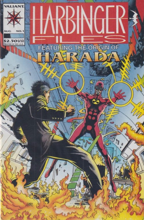 HARBINGER FILES HARADA #1-2 VALIANT 1994 COMPLETE SET
