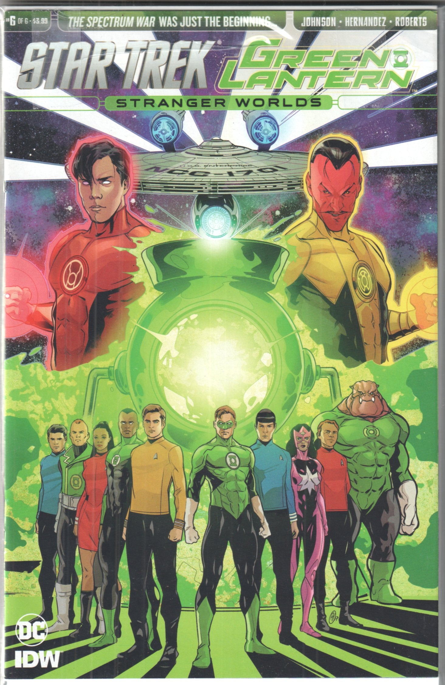 STAR TREK GREEN LANTERN STRANGER WORLDS #1-6 IDW 2016 COMPLETE SET