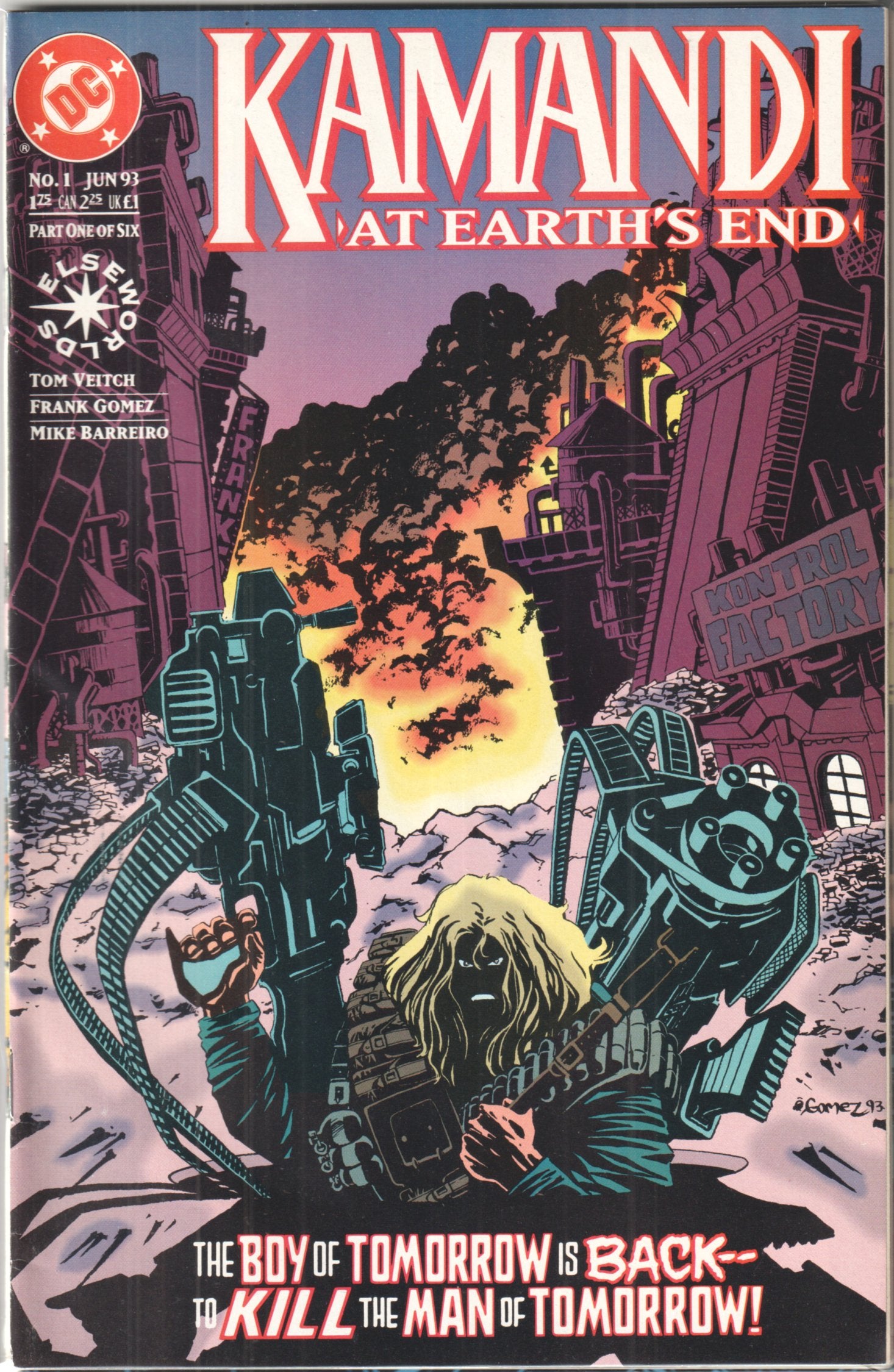 KAMANDI EARTH'S END #1-6 DC 1993 COMPLETE SET