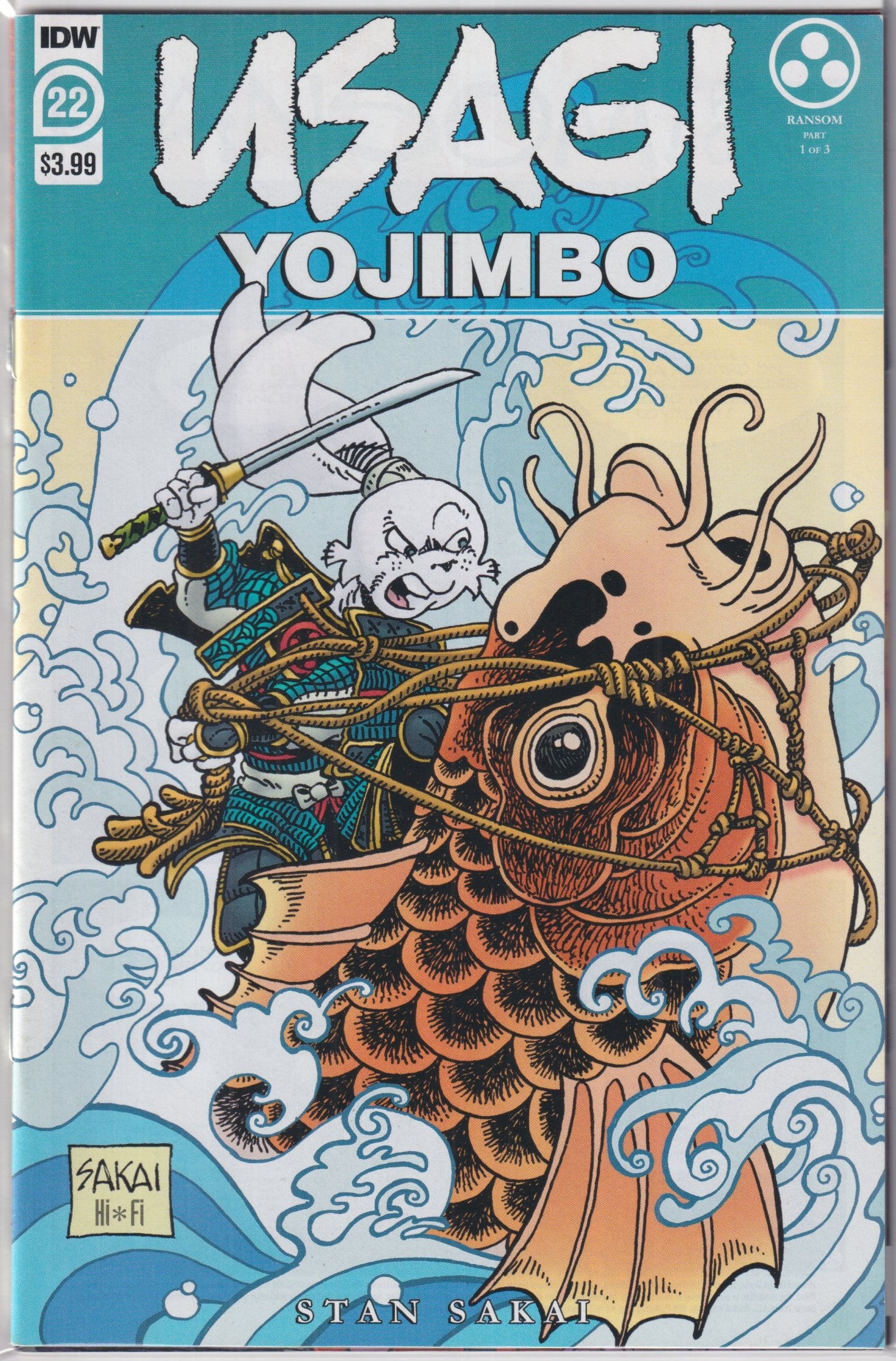 USAGI YOJIMBO RANSOM COMPLETE SET 2019 SERIES, #22-24