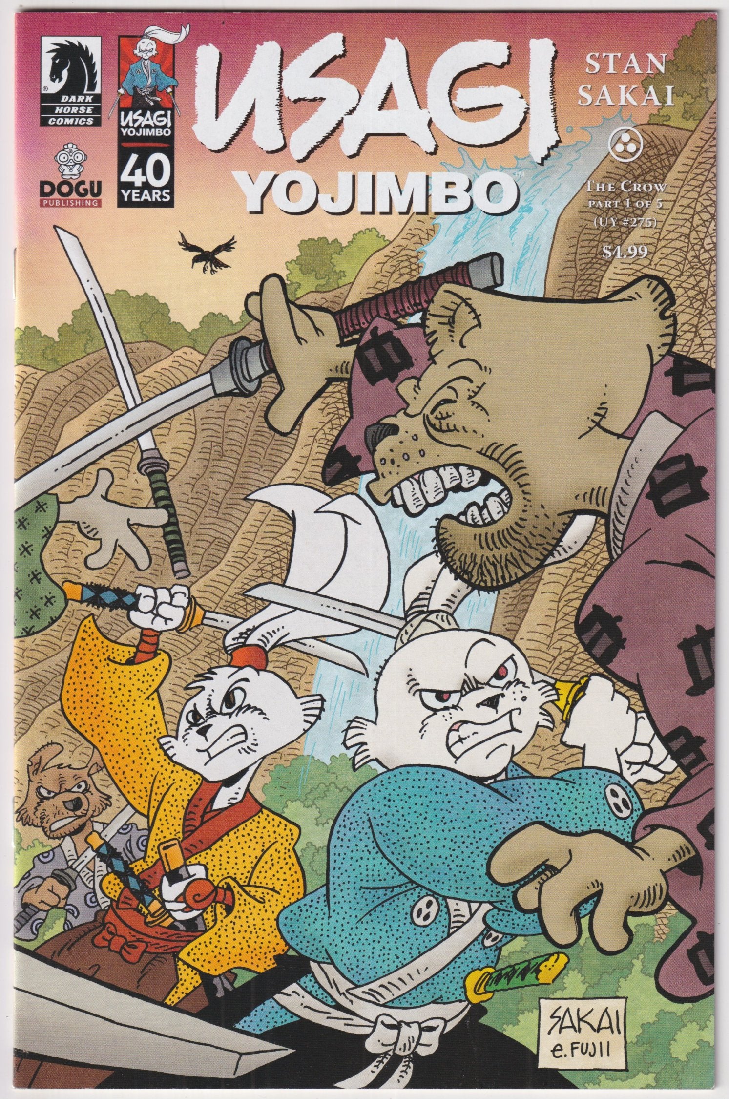 USAGI YOJIMBO THE CROW 1-5 COMPLETE SET