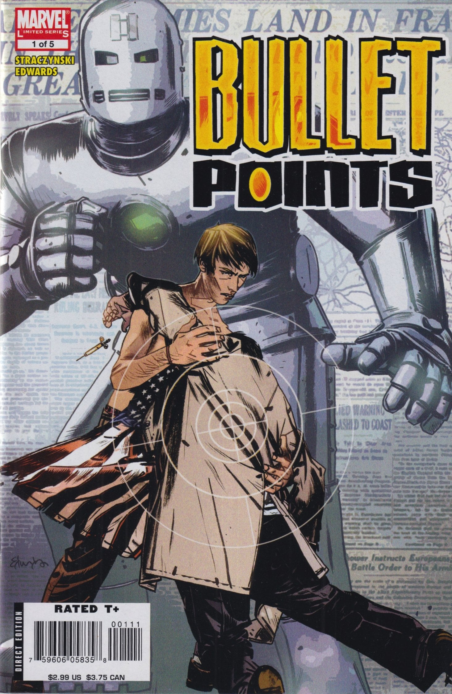BULLET POINTS #1-5 MARVEL 2006 COMPLETE SET