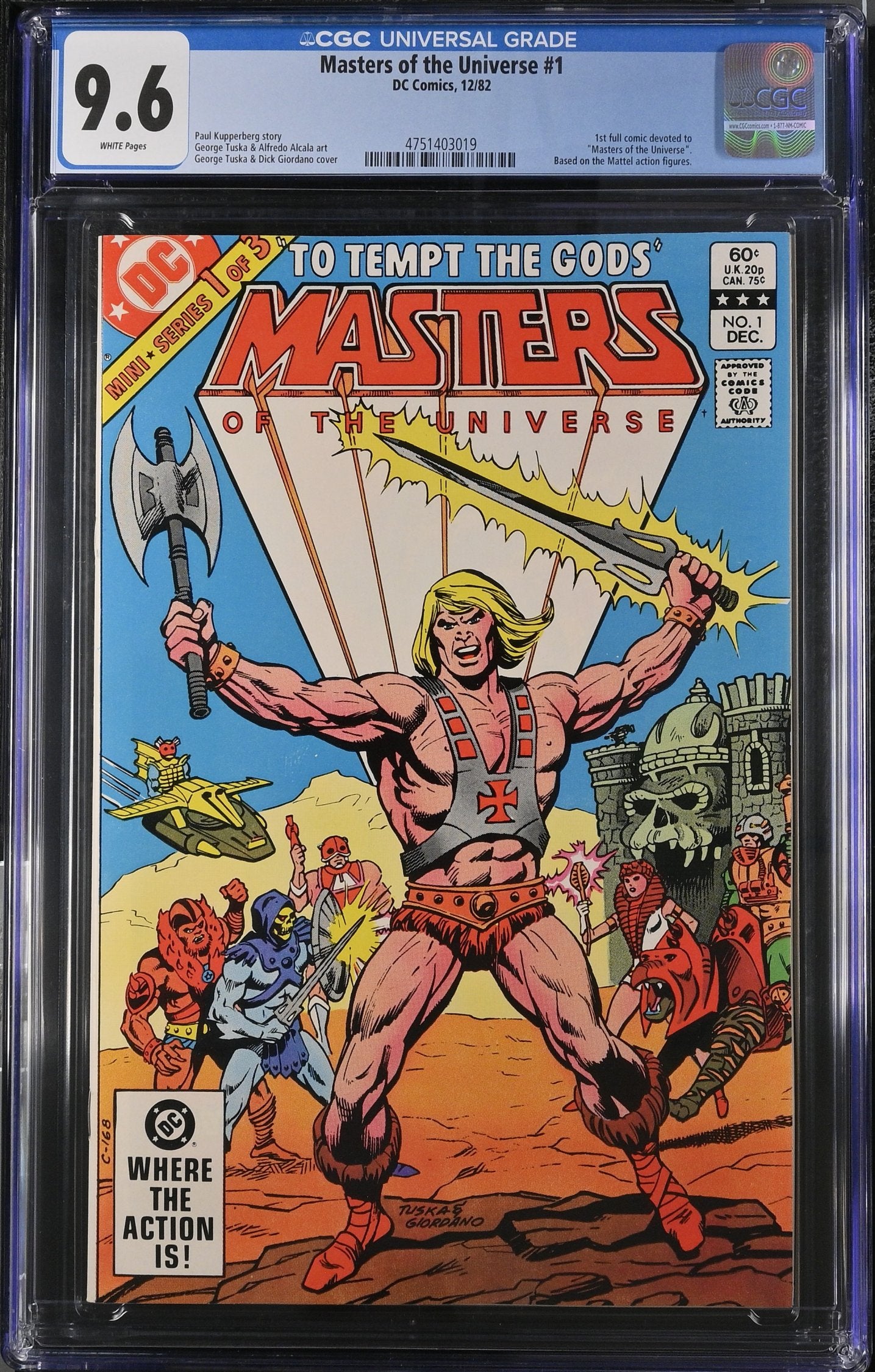 MASTERS OF THE UNIVERSE #1 CGC 9.6 NM+