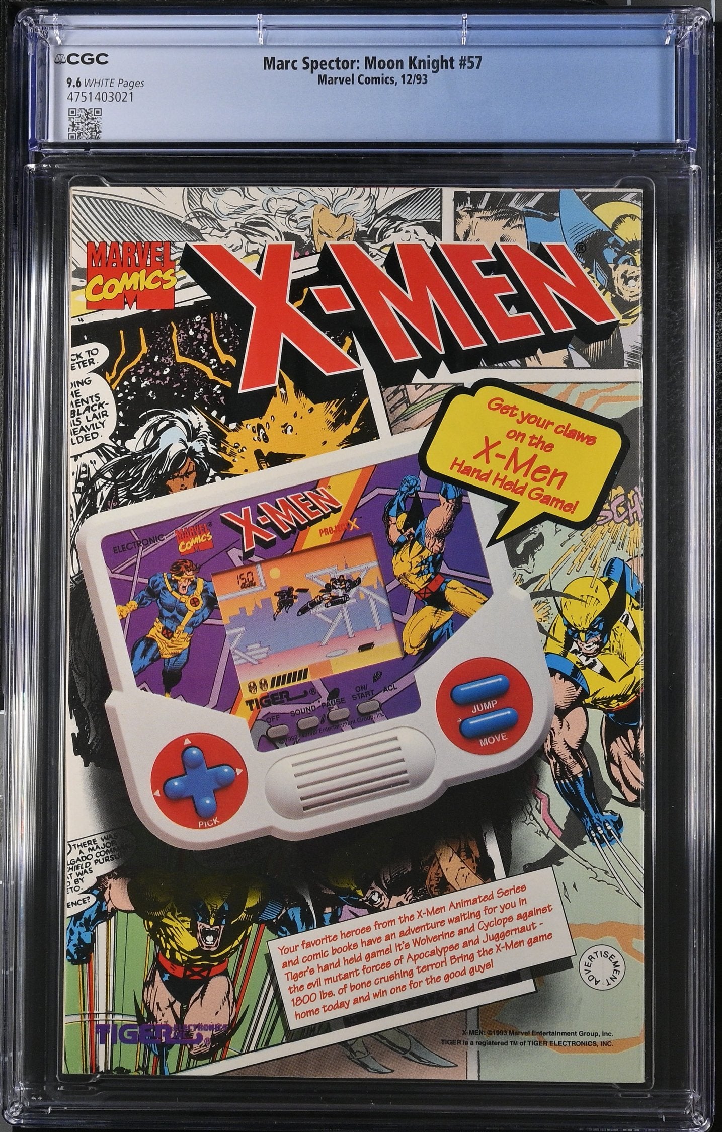 MARC SPECTOR MOON KNIGHT #57 CGC 9.6 NM+ SPIDER-MAN APPEARANCE