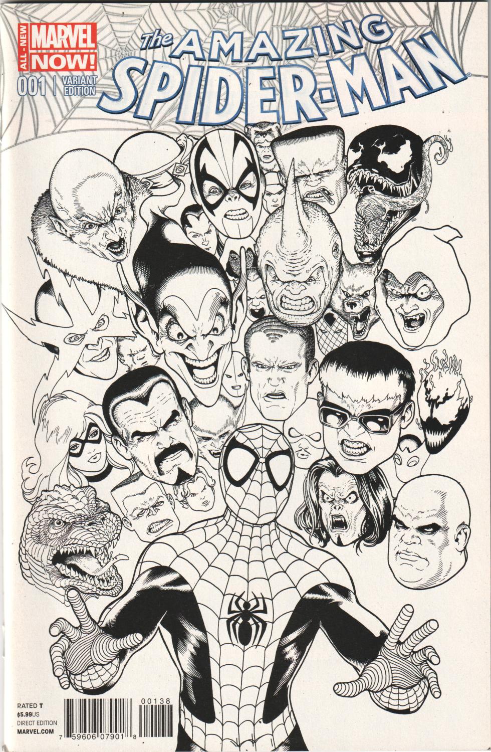 AMAZING SPIDER-MAN #1 BRAVE NEW WORLDS B&W VARIANT