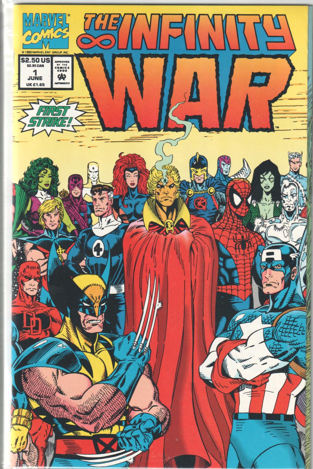 INFINITY WAR #1-6 COMPLETE SET MARVEL 1992