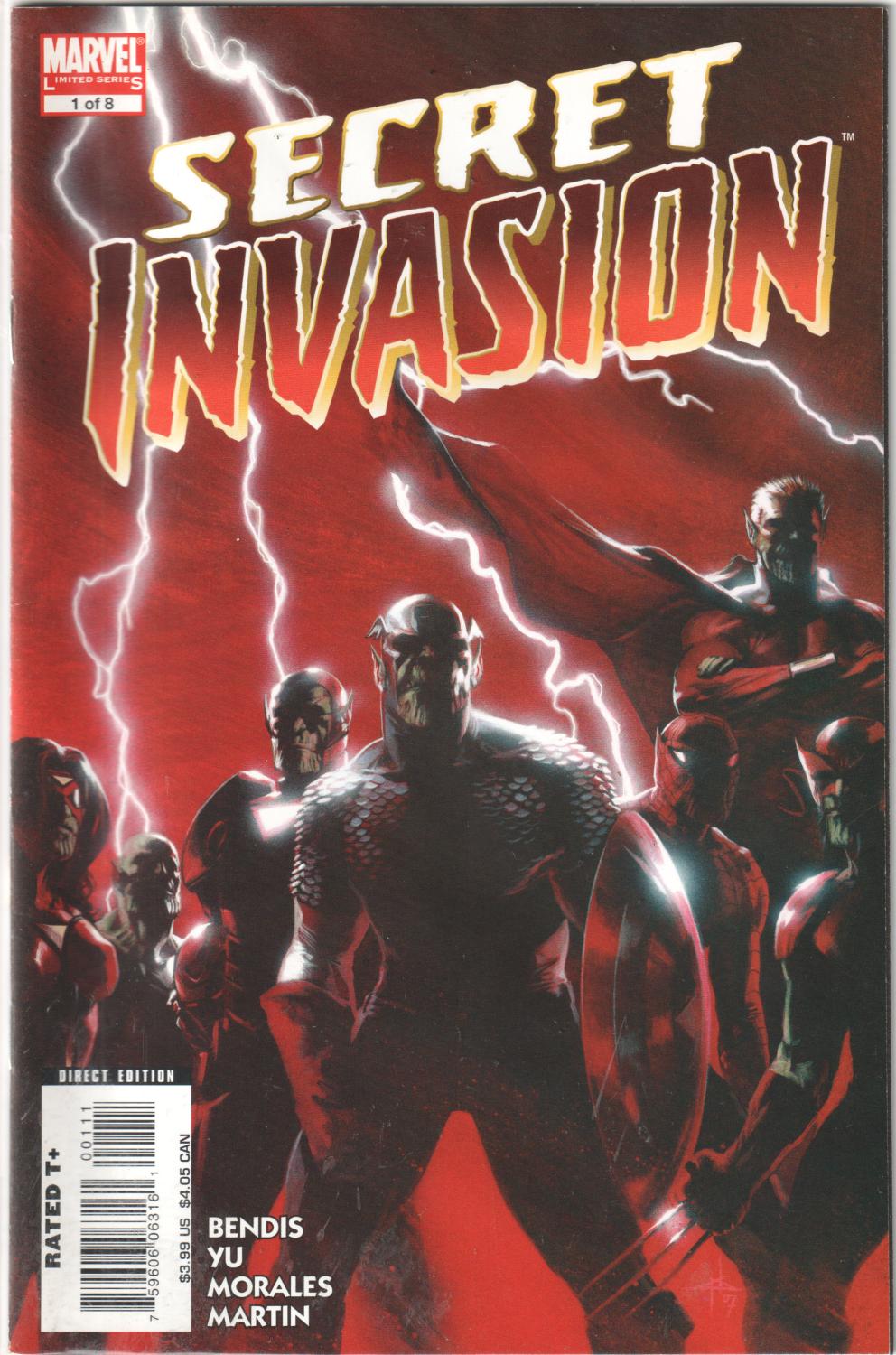 SECRET INVASION #1-8 MARVEL 2008 COMPLETE SET