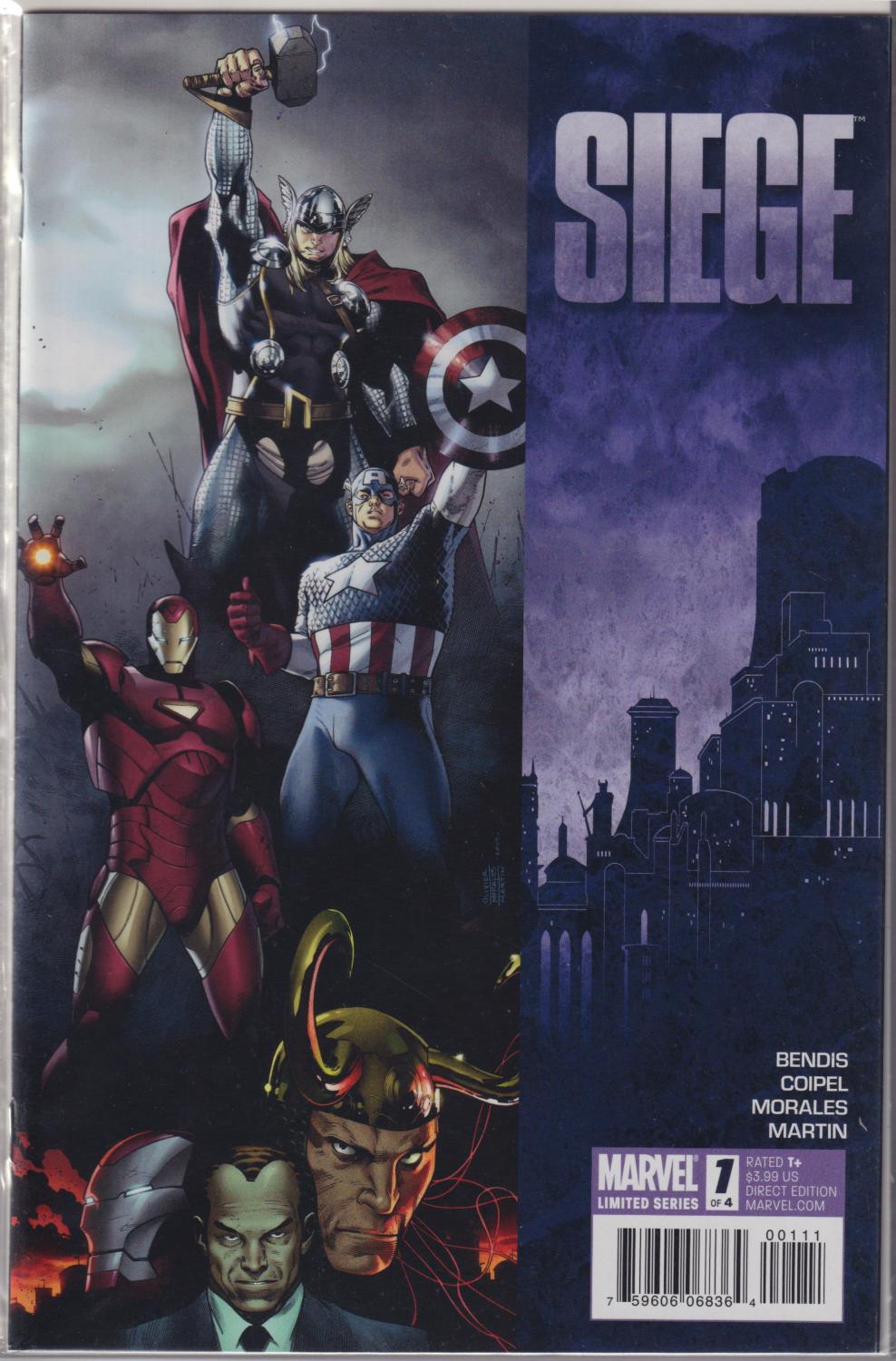 SIEGE #1-4 MRVL 2010 COMPLETE SET