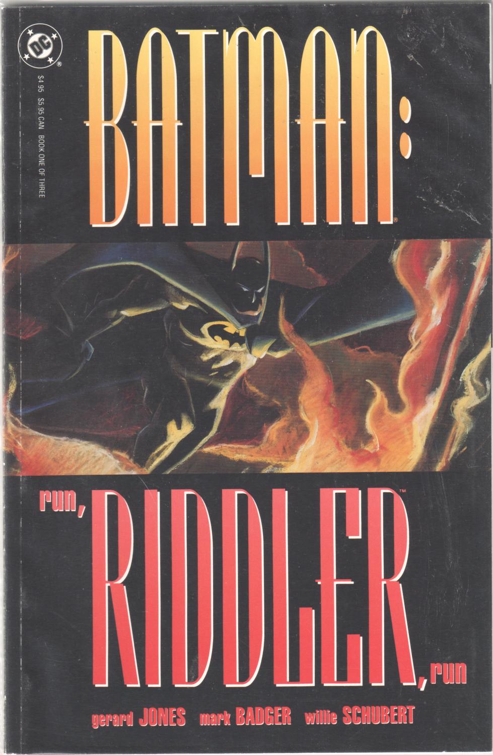 BATMAN RUN, RIDDLER, RUN 1-3 COMPLETE SET