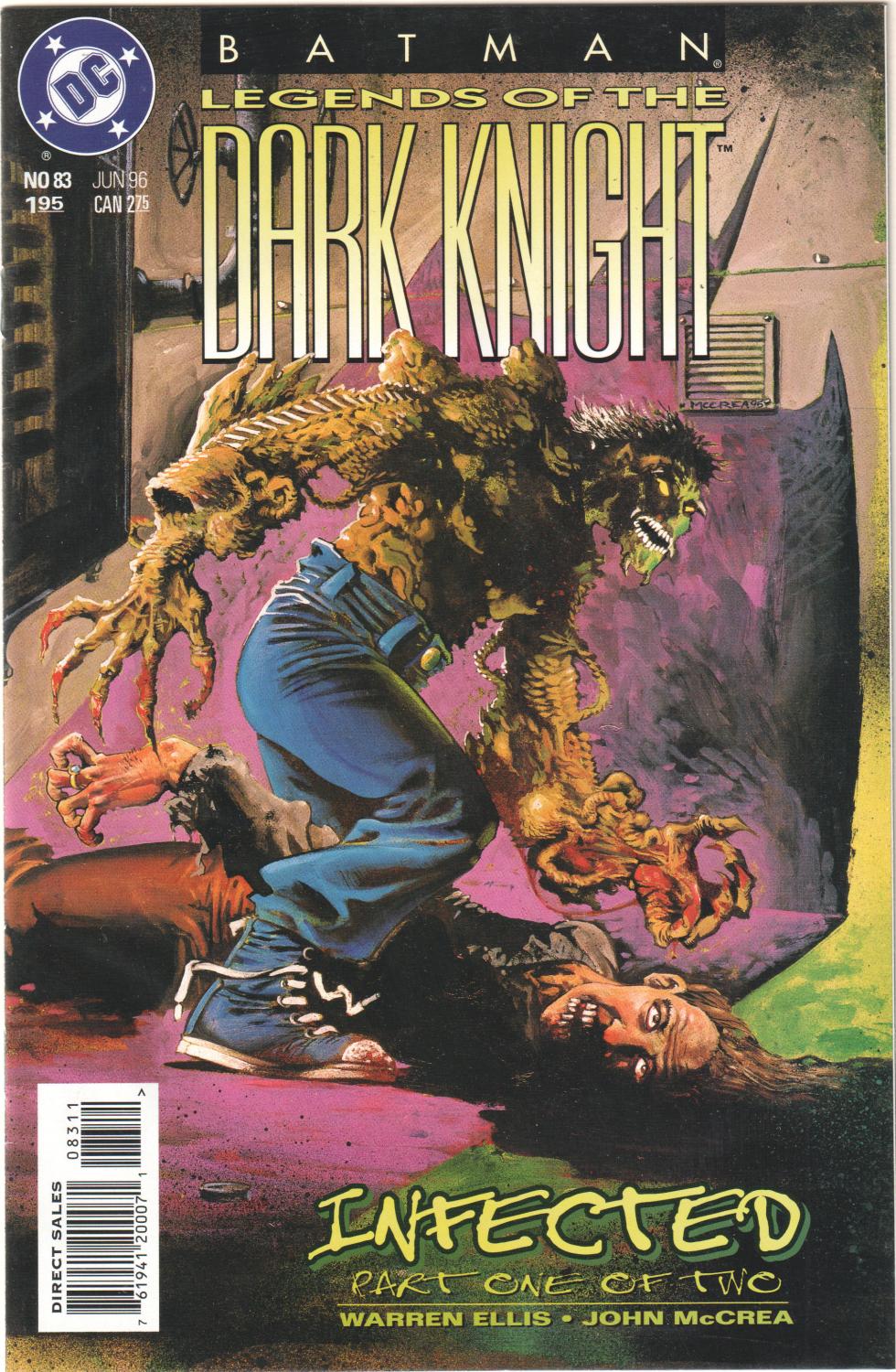 BATMAN LEGENDS DARK KNIGHT 83-84 INFECTED COMPLETE SET
