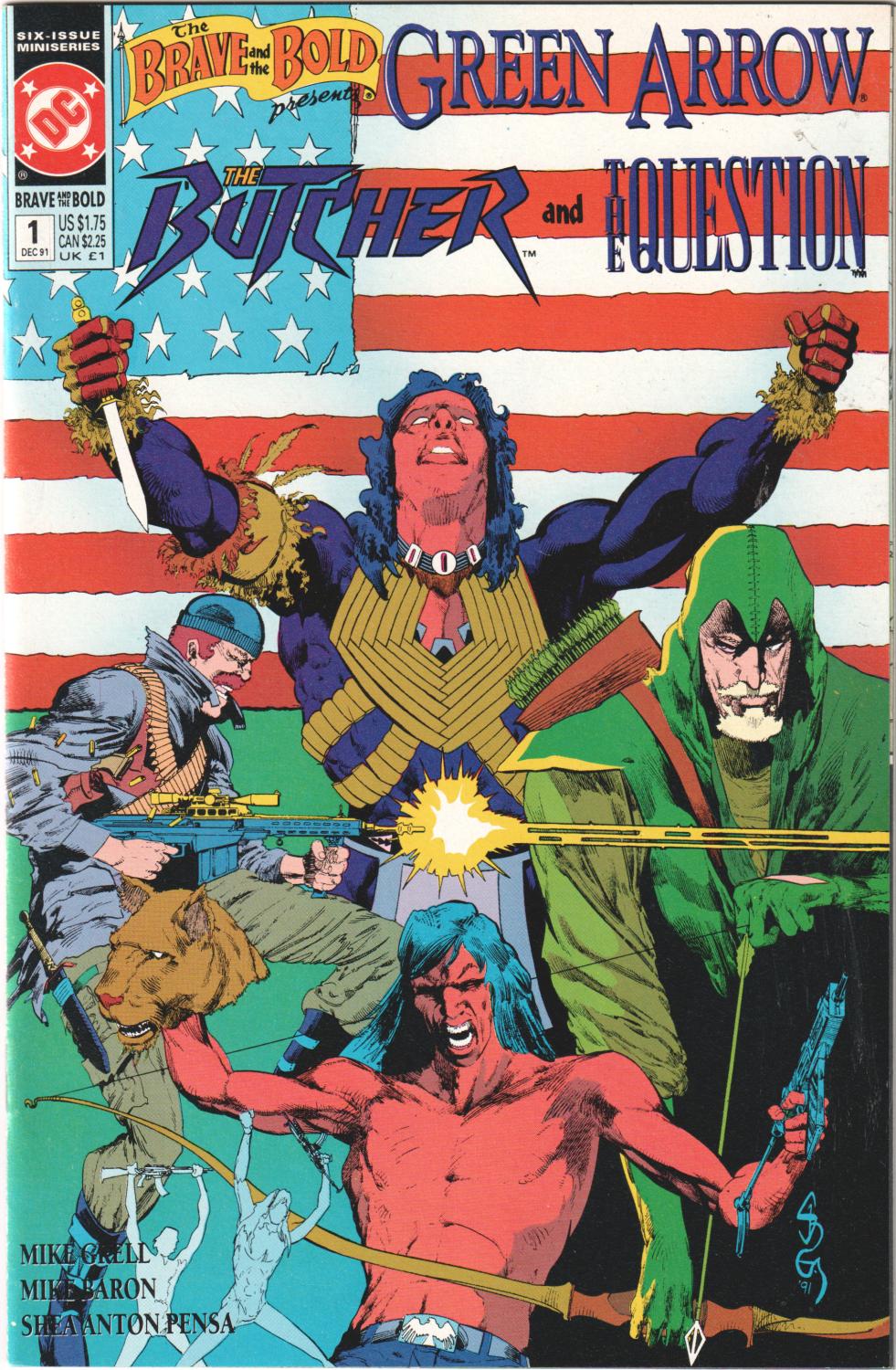 BRAVE & THE BOLD GREEN ARROW BUTCHER QUESTION #1-6 1991 COMPLETE SET