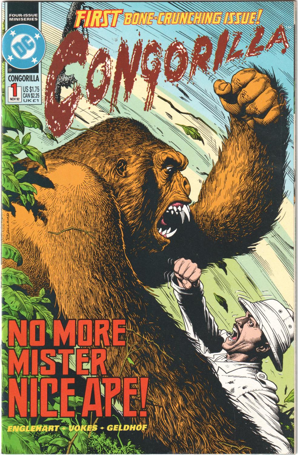 CONGORILLA #1-4 1992 COMPLETE SET
