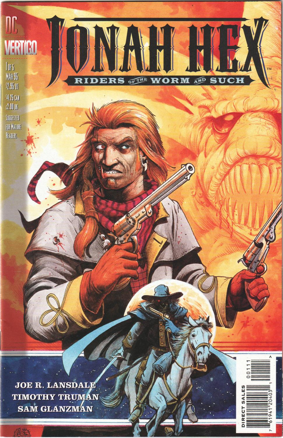 JONAH HEX RIDERS O/T WORM & SUCH #1-5 DC 1995 COMPLETE SET
