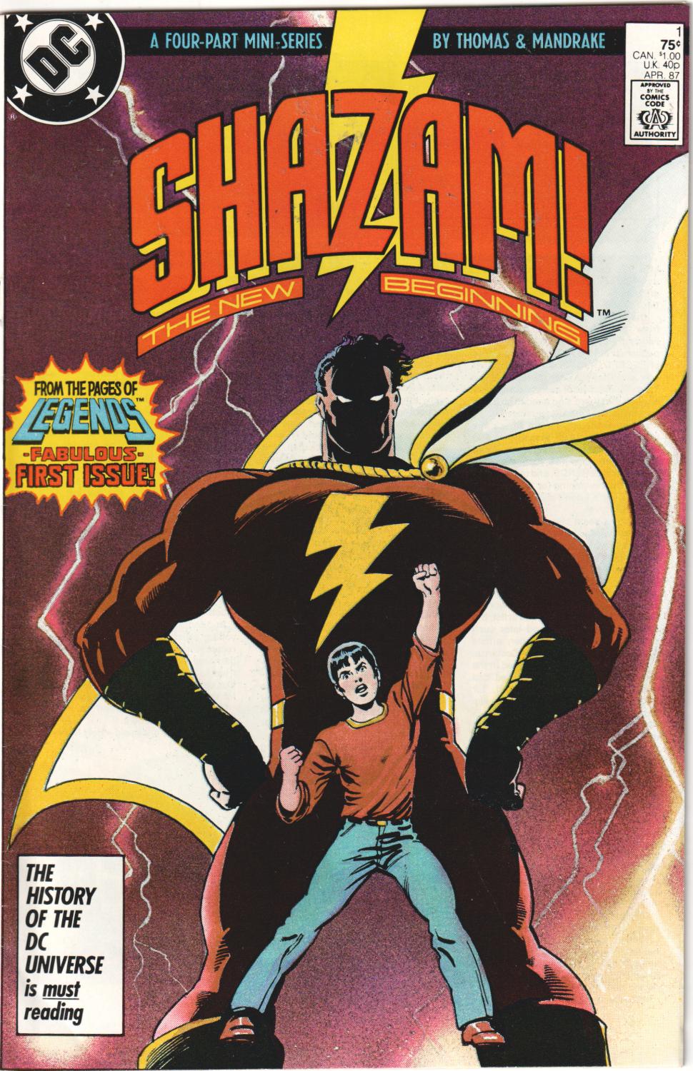SHAZAM! THE NEW BEGINNING #1-4 COMPLETE SET