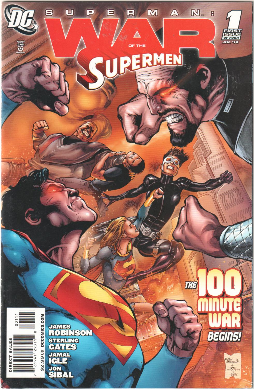 WAR OF THE SUPERMEN 1-4 COMPLETE SET