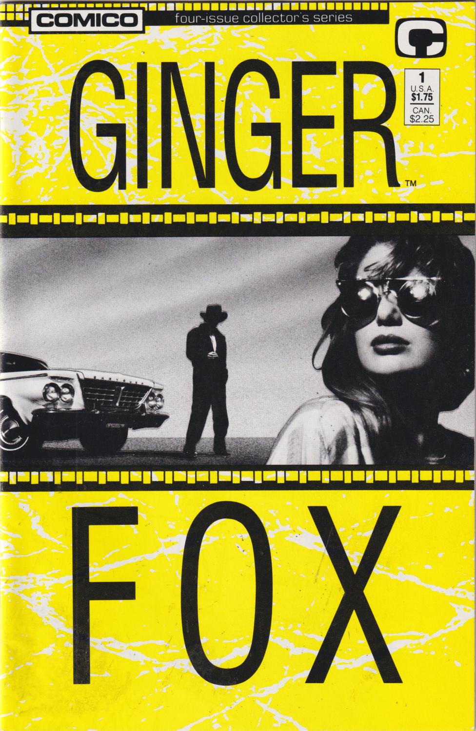 GINGER FOX #1-4 COMICO 1988 COMPLETE SET