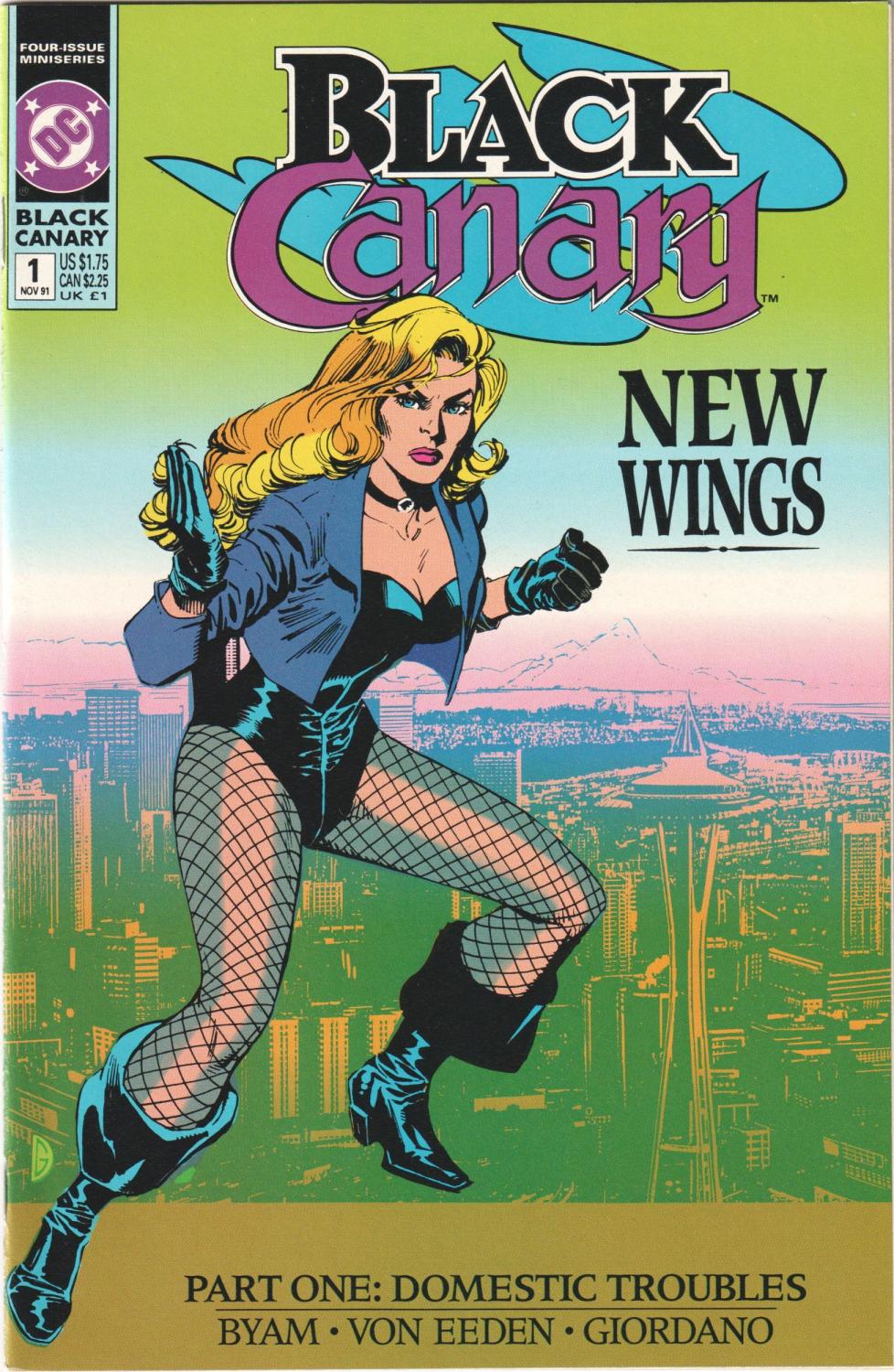 BLACK CANARY NEW WINGS 1-4 1992 COMPLETE SET