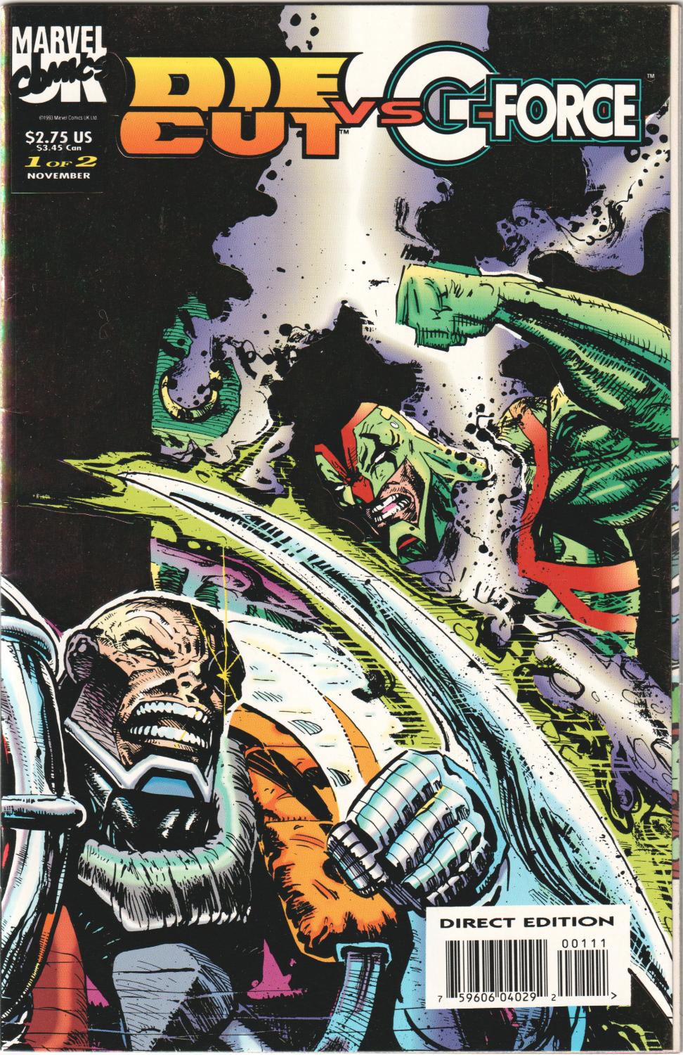 DIE CUT VS G FORCE 1-2 COMPLETE SET