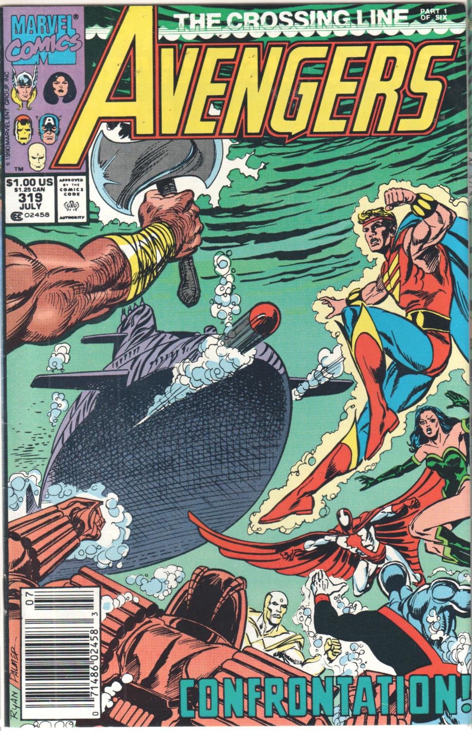 THE CROSSING LINE AVENGERS 319-324 COMPLETE SET