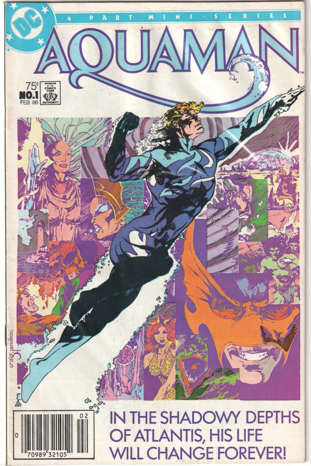 AQUAMAN #1-4 FIRST MINI-SERIES 1986 COMPLETE SET