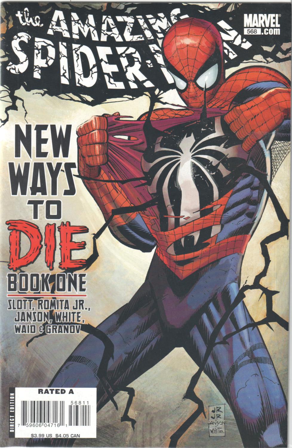 AMAZING SPIDER-MAN #568-573 NEW WAYS TO DIE COMPLETE SET