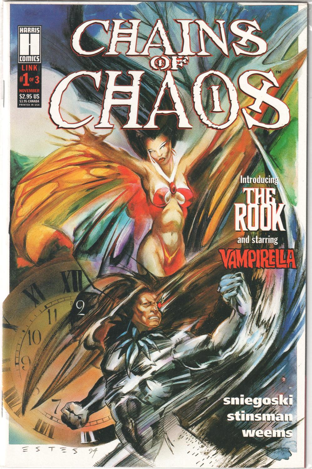 CHAINS OF CHAOS #1-3 HARRIS 1994 COMPLETE SET
