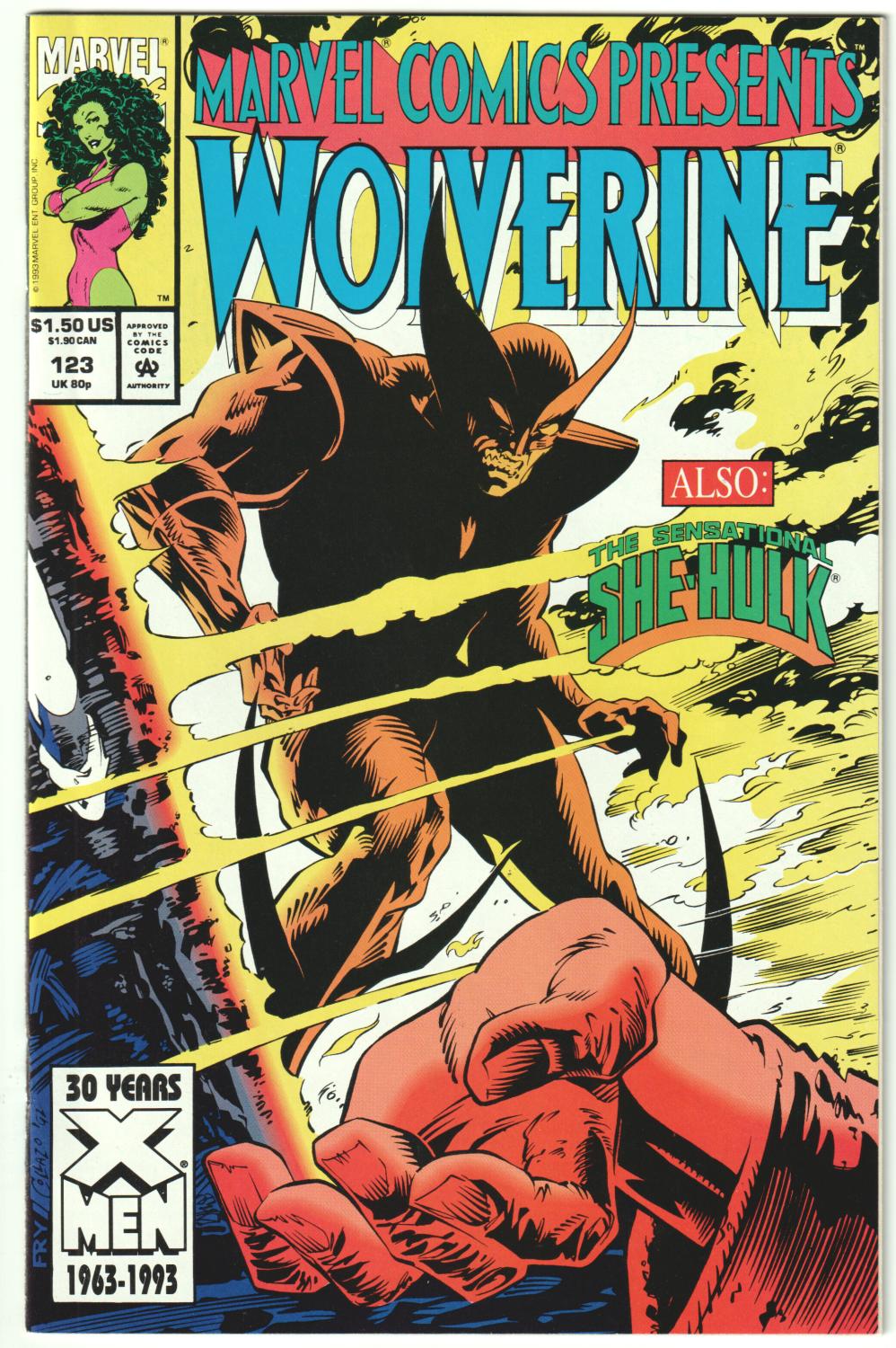 WOLVERINE LYNX PASSION PLAY MCP #123-130 1993 COMPLETE SET