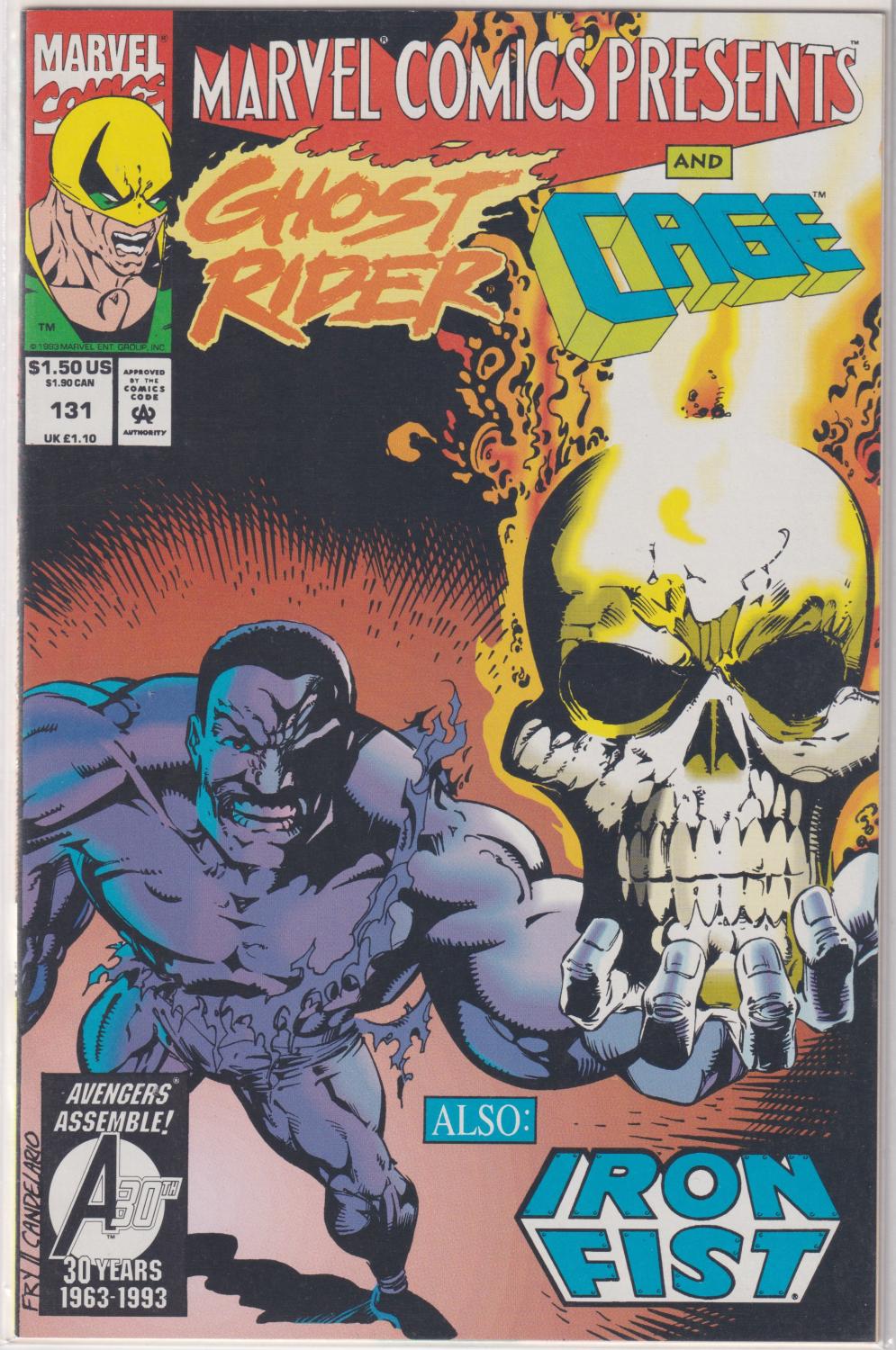 GHOST RIDER AND CAGE IN HEART AND SOUL MCP #131-136 COMPLETE SET