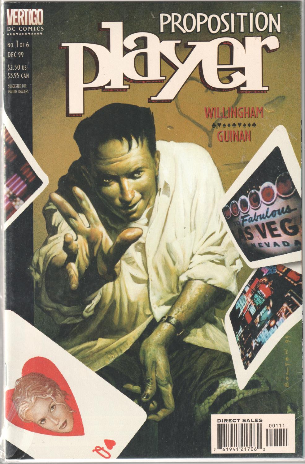 PROPOSITION PLAYER #1-6 DC 1999 COMPLETE SET