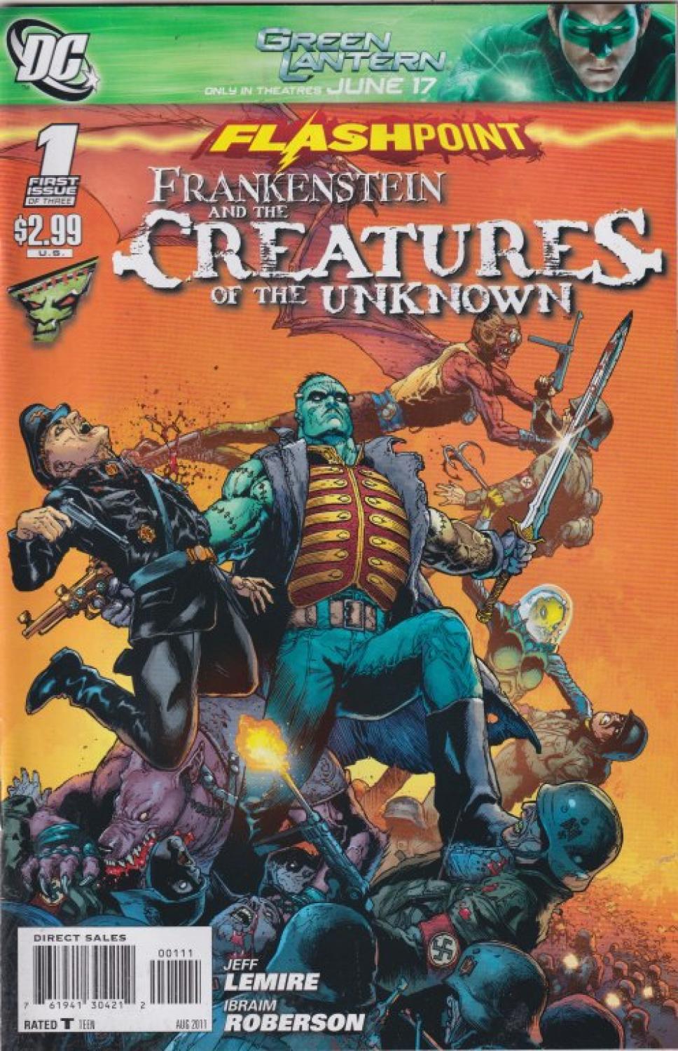 FLASHPOINT FRANKENSTEIN CREATURES O/T UNKNOWN #1-3 COMPLETE SET