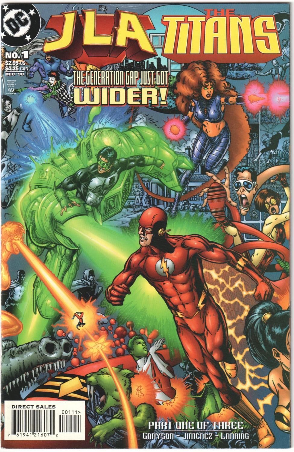 JLA TITANS #1-3 DC 1998 COMPLETE SET