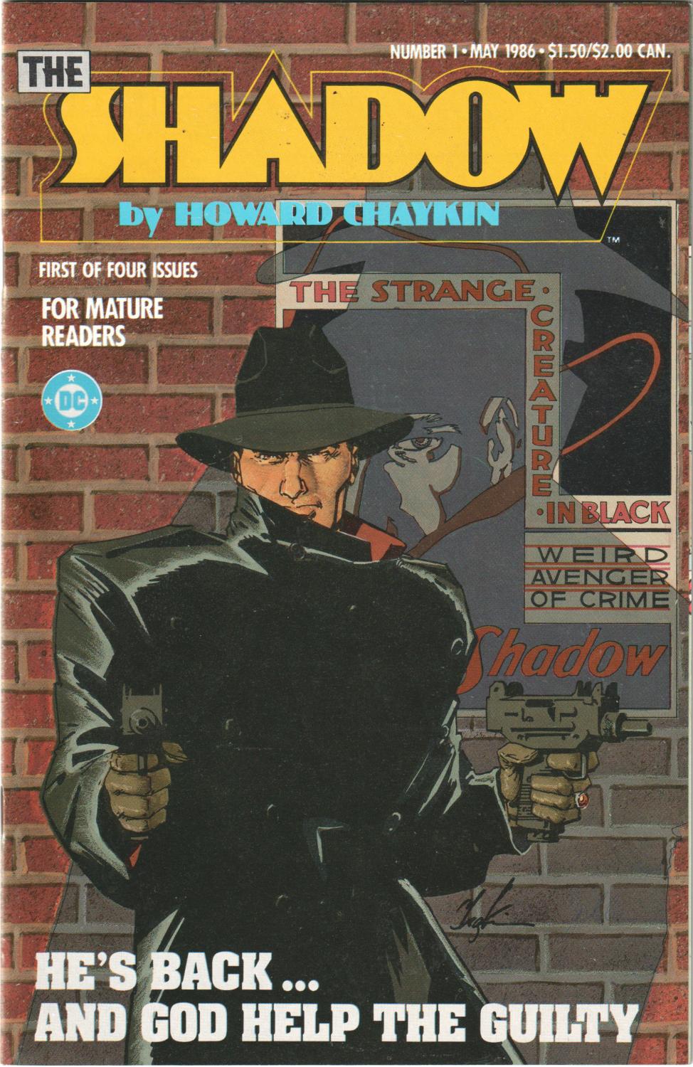 THE SHADOW by HOWARD CHAYKIN 1-4 1986 COMPLETE SET