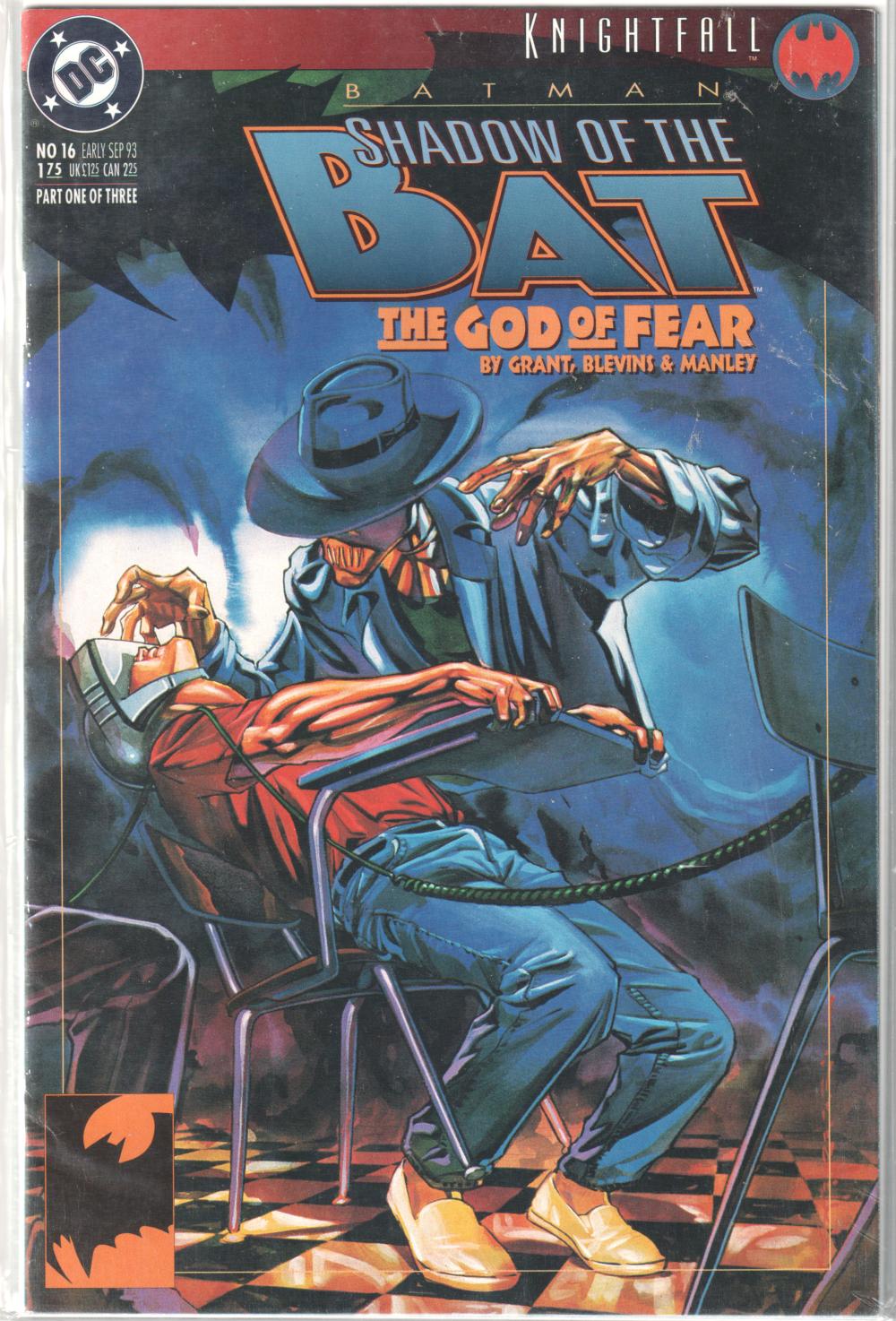 BATMAN KNIGHTFALL GOD OF FEAR SHADOW OF THE BAT 16-18 COMPLETE SET