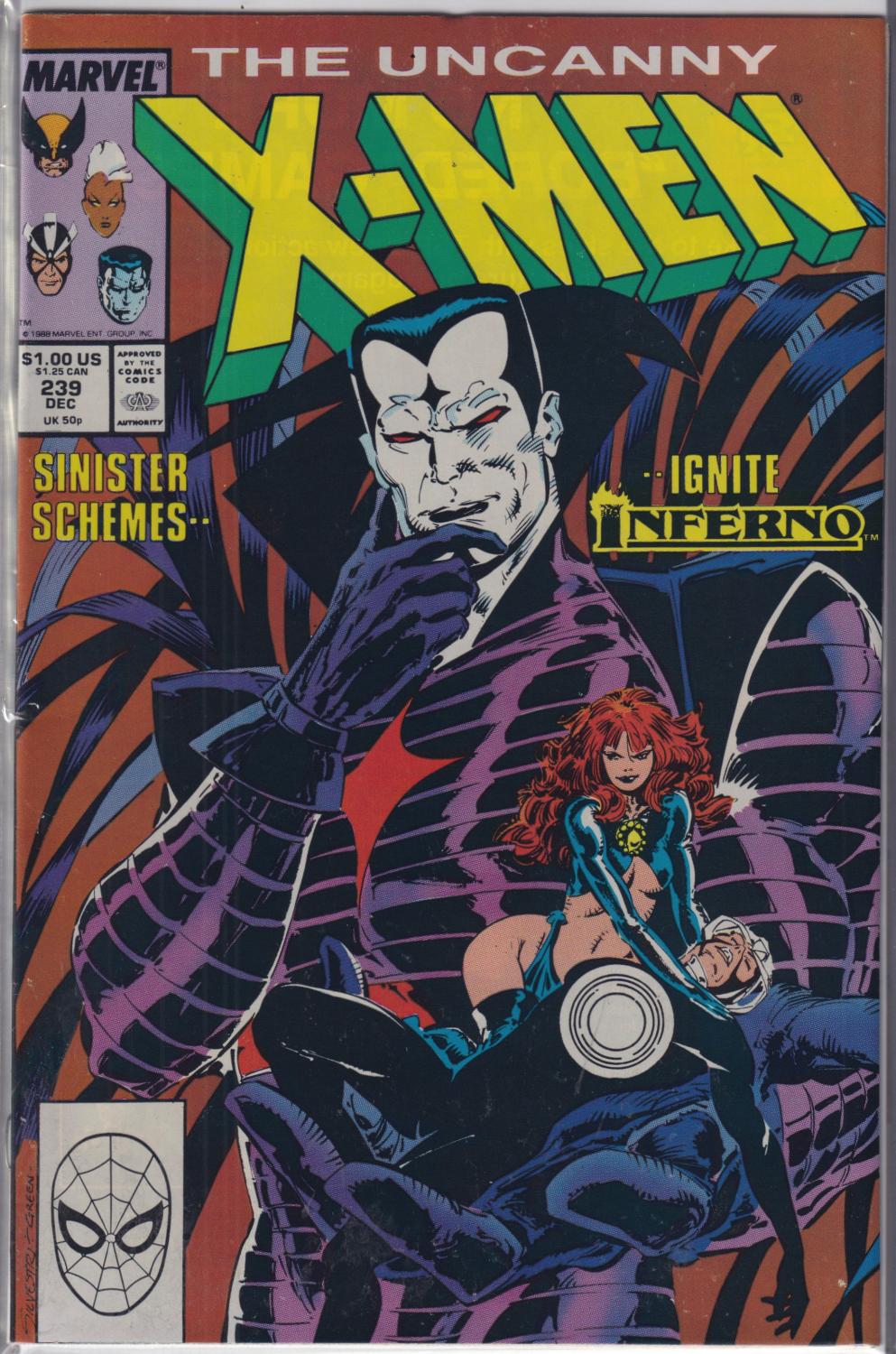 X-MEN INFERNO 1988 MARVEL COMPLETE SET
