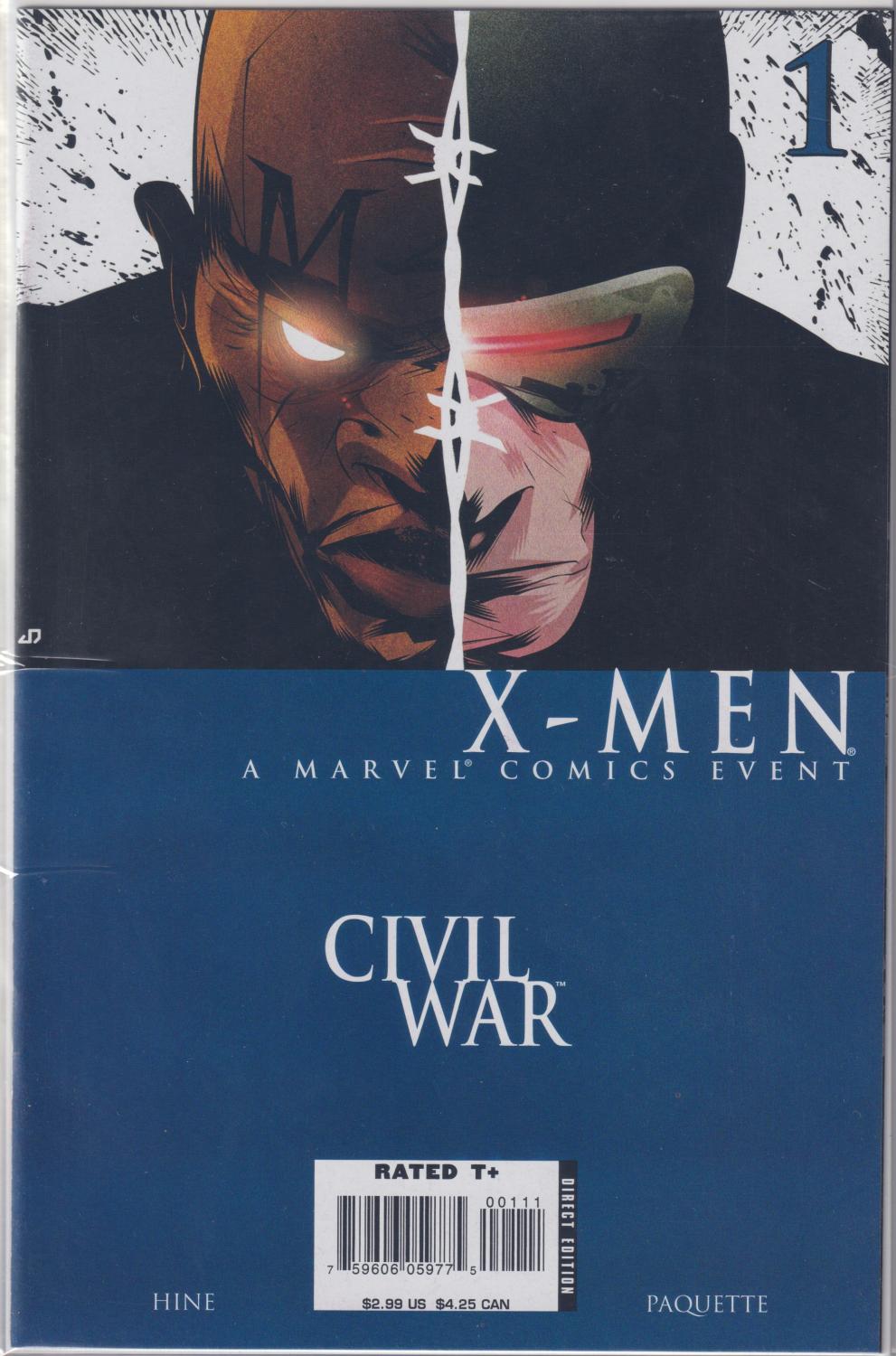 CIVIL WAR X-MEN #1-4 MARVEL 2006 COMPLETE SET