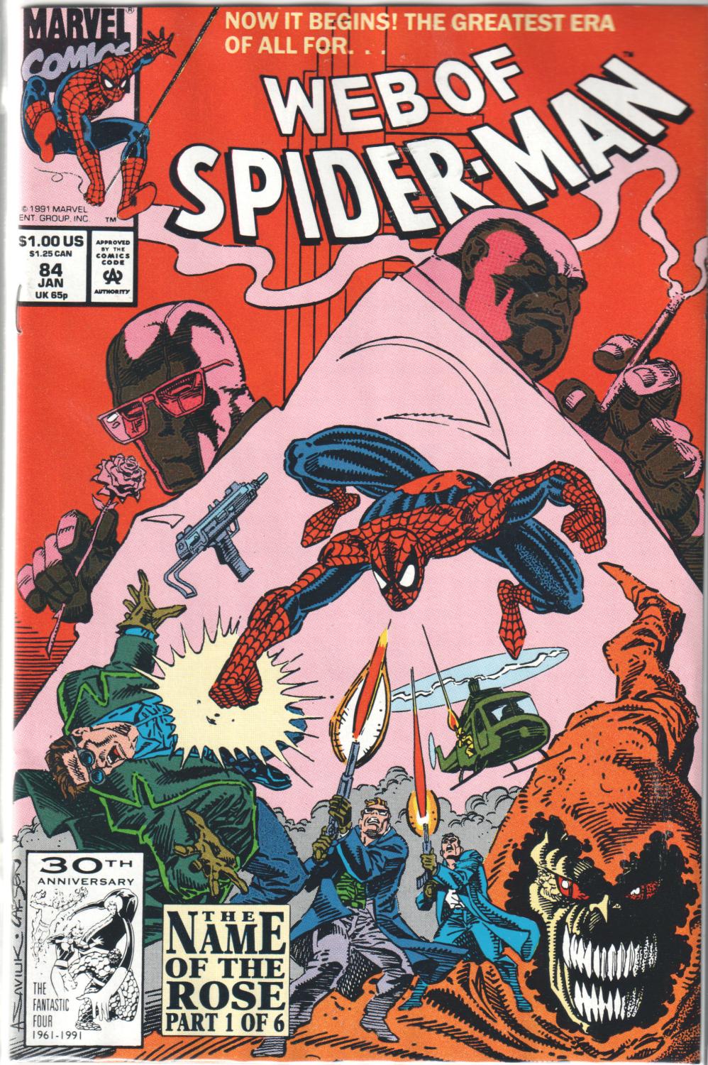 WEB OF SPIDER-MAN #84-89 NAME O/T ROSE COMPLETE SET