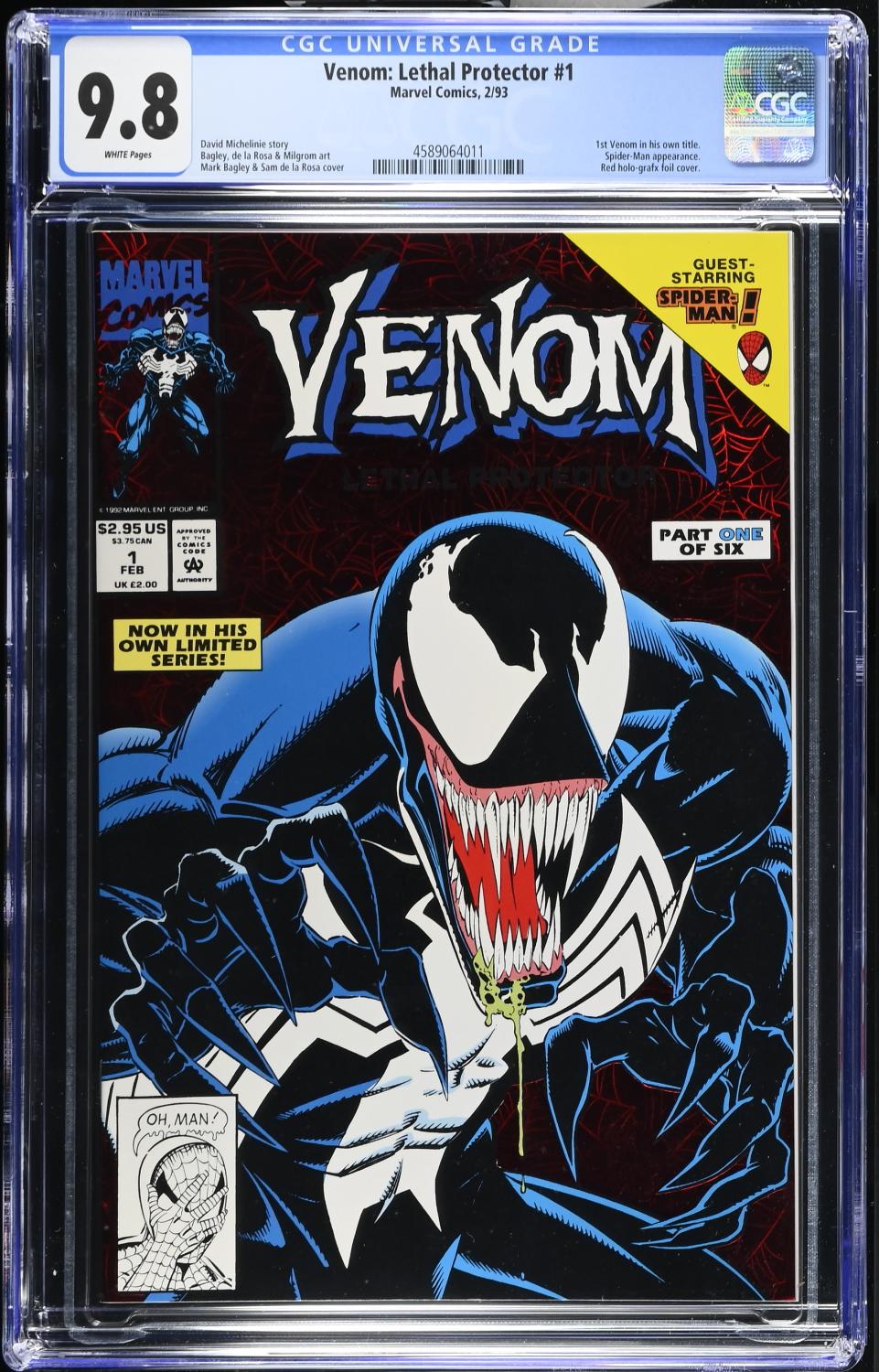 VENOM LETHAL PROTECTOR #1 CGC 9.8 NM/M