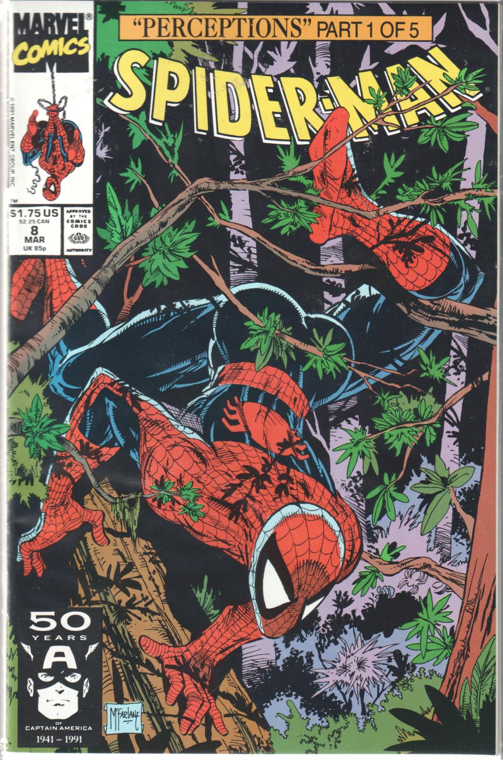 SPIDER-MAN PERCEPTIONS #8-12 1991 COMPLETE SET