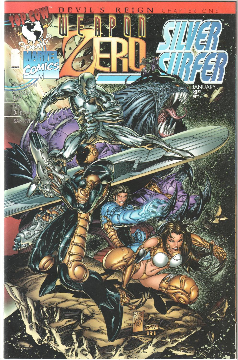 DEVIL'S REIGN 8-PART MARVEL TOP COW 1997 COMPLETE SET