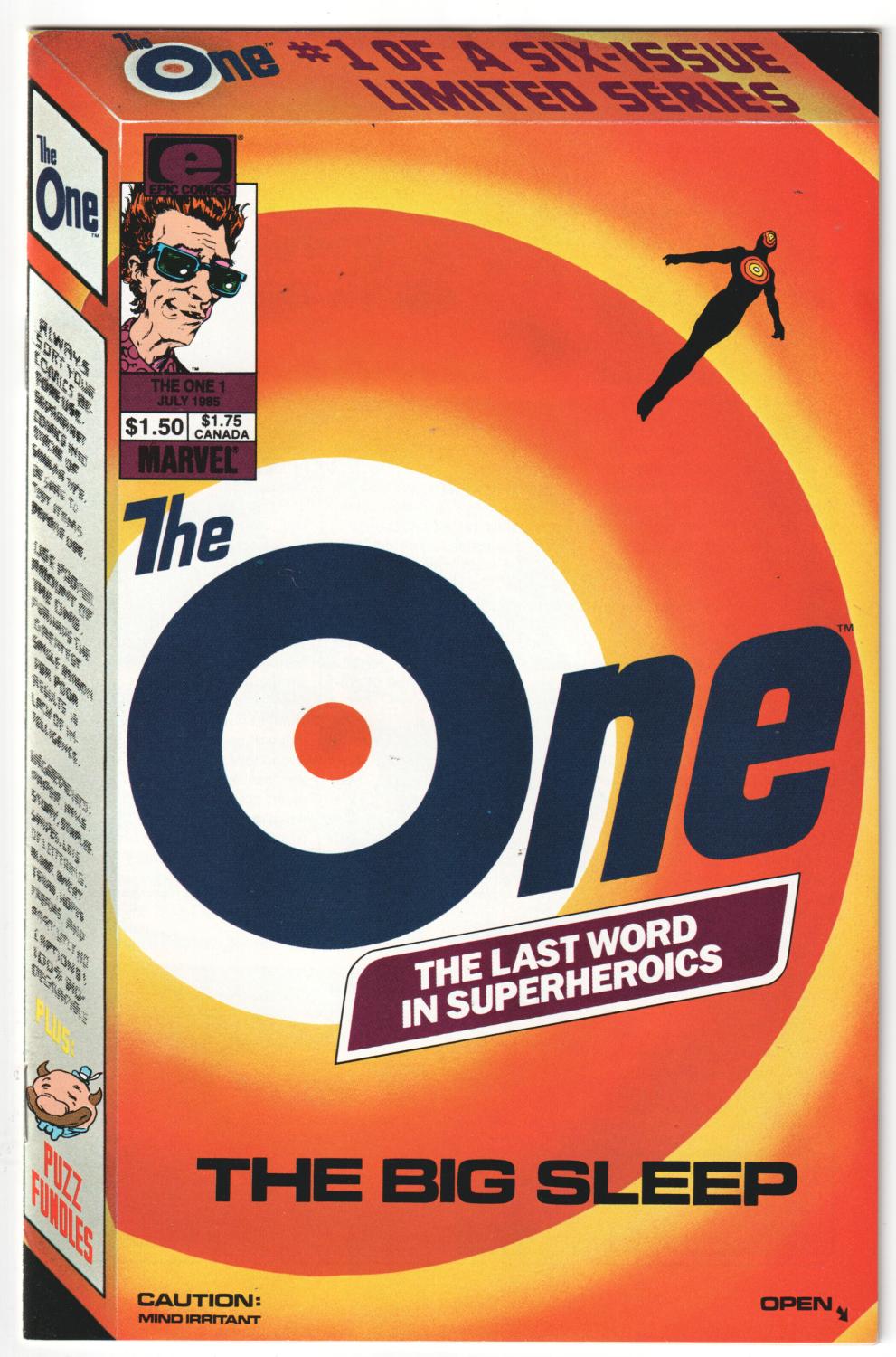 THE ONE #1-6 1986 COMPLETE SET