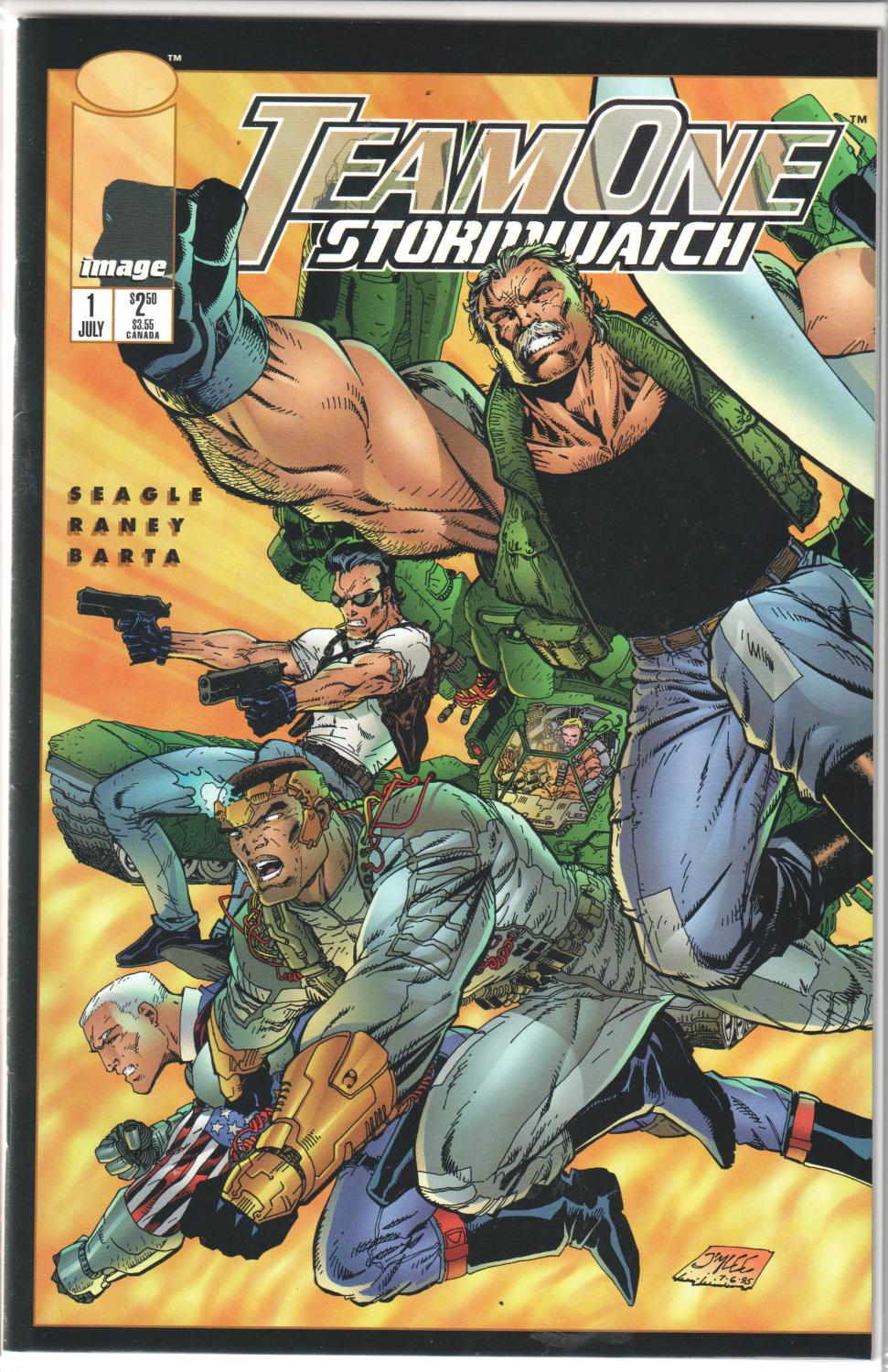 TEAM ONE STORMWATCH #1 -2 1995 COMPLETE SET