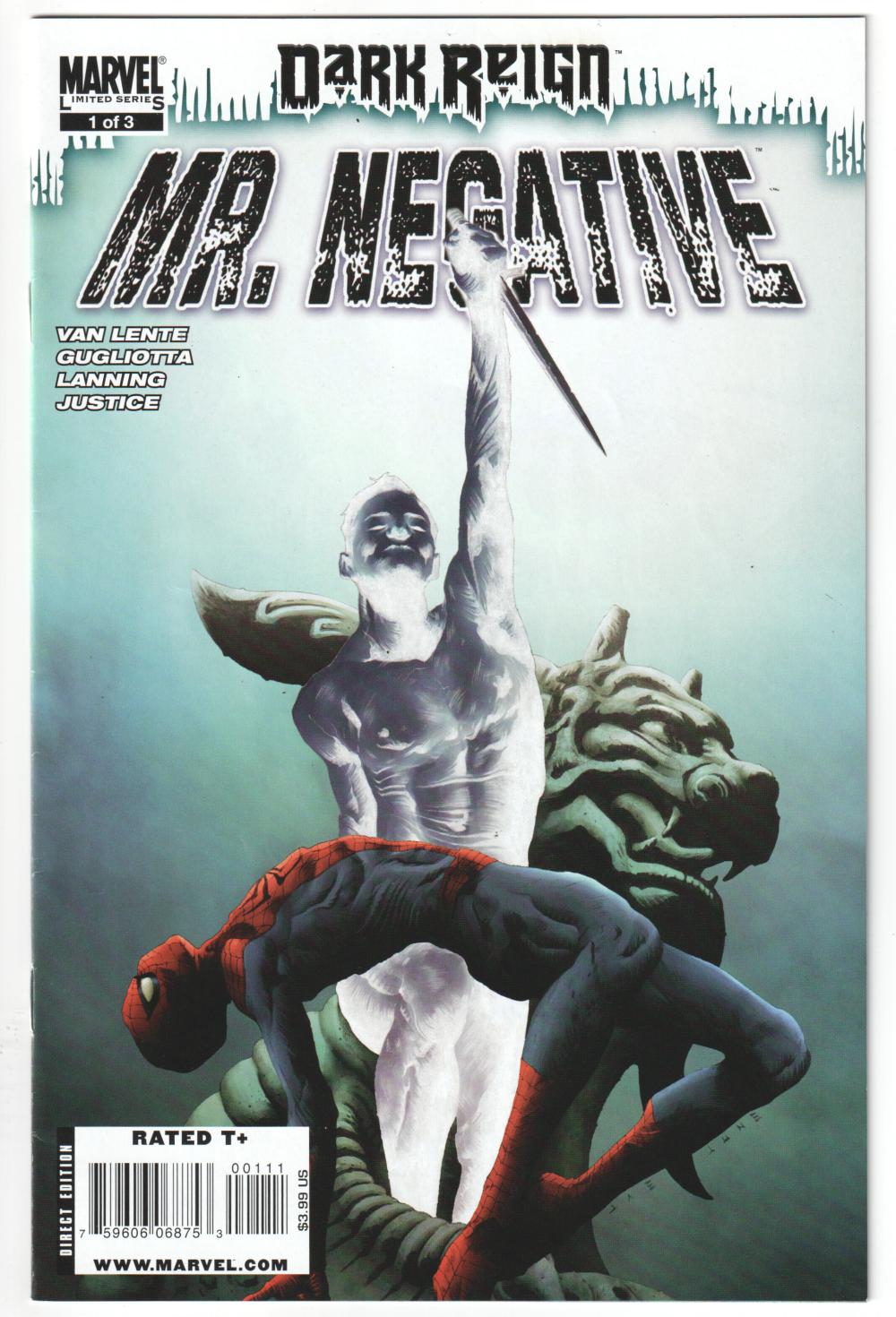 DARK REIGN MR. NEGATIVE #1-3 2009 COMPLETE SET