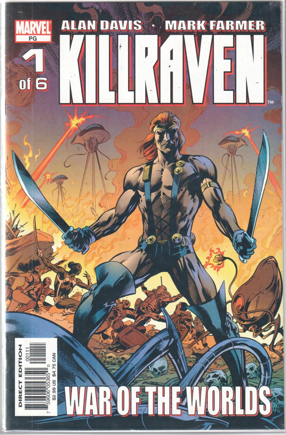 KILLRAVEN #1-6 2002 COMPLETE SET