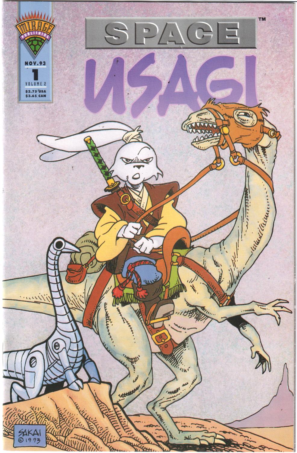 SPACE USAGI #1-3 MIRAGE 1993 COMPLETE SET