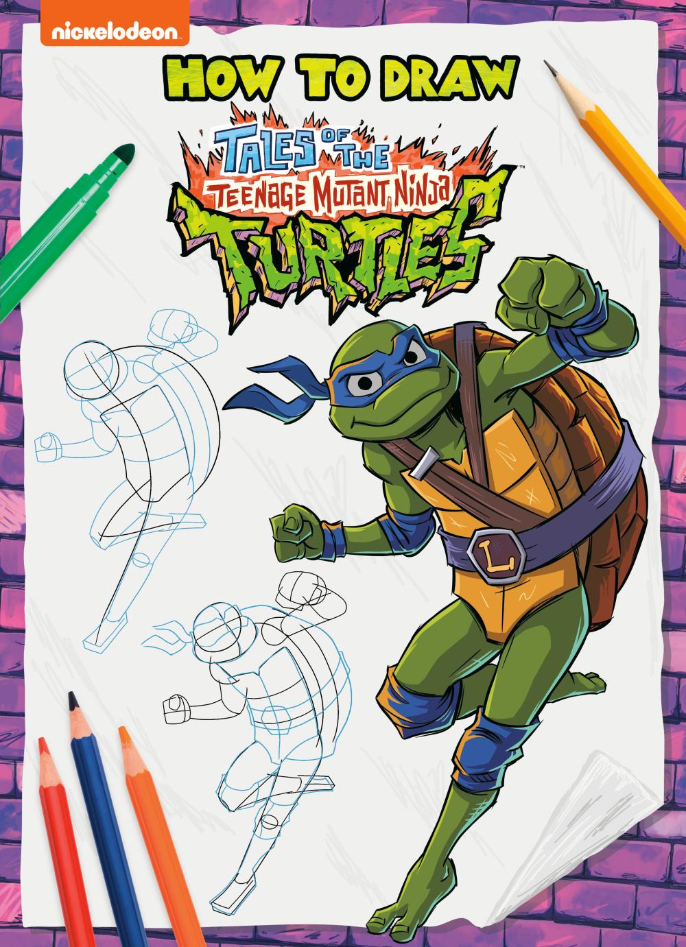HOW TO DRAW THE TEENAGE MUTANT NINJA TURTLES TP