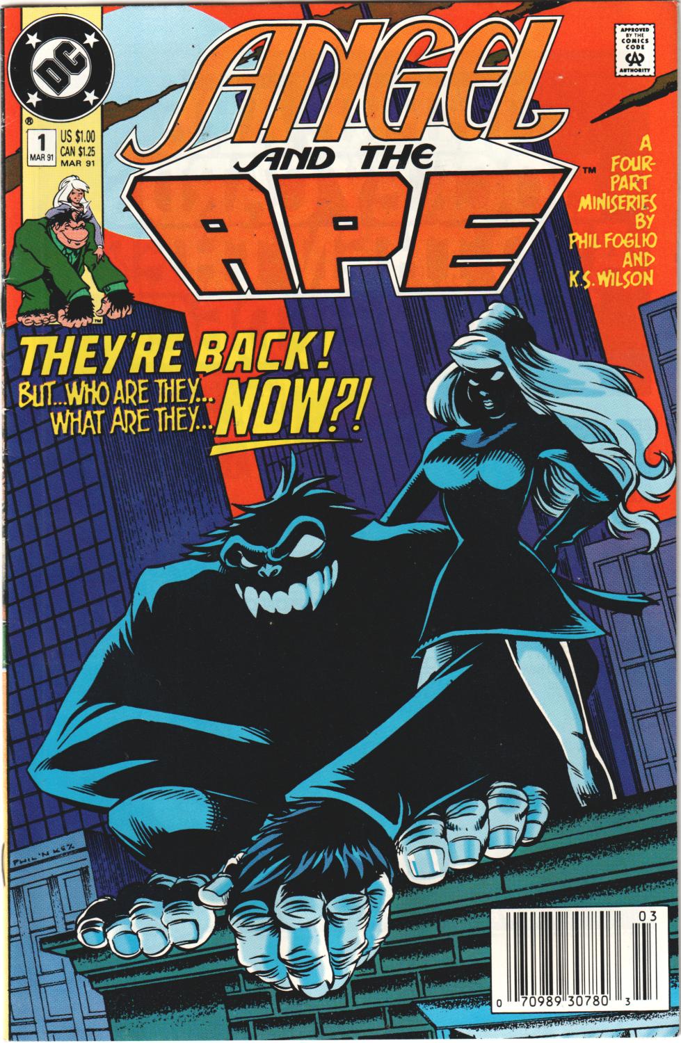 ANGEL & THE APE #1-4 1991 COMPLETE SET