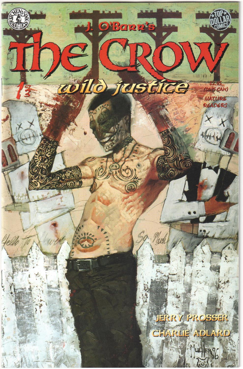 CROW WILD JUSTICE #1-3 1996 COMPLETE SET