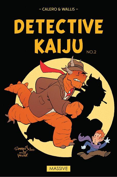 DETECTIVE KAIJU #2 CVR B JON SOMMARIVA TIN TIN HOMAGE VAR (OF 4)