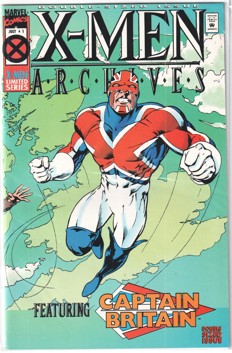 X-MEN ARCHIVES FEAT. CAPTAIN BRITAIN #1-7 1995 COMPLETE SET