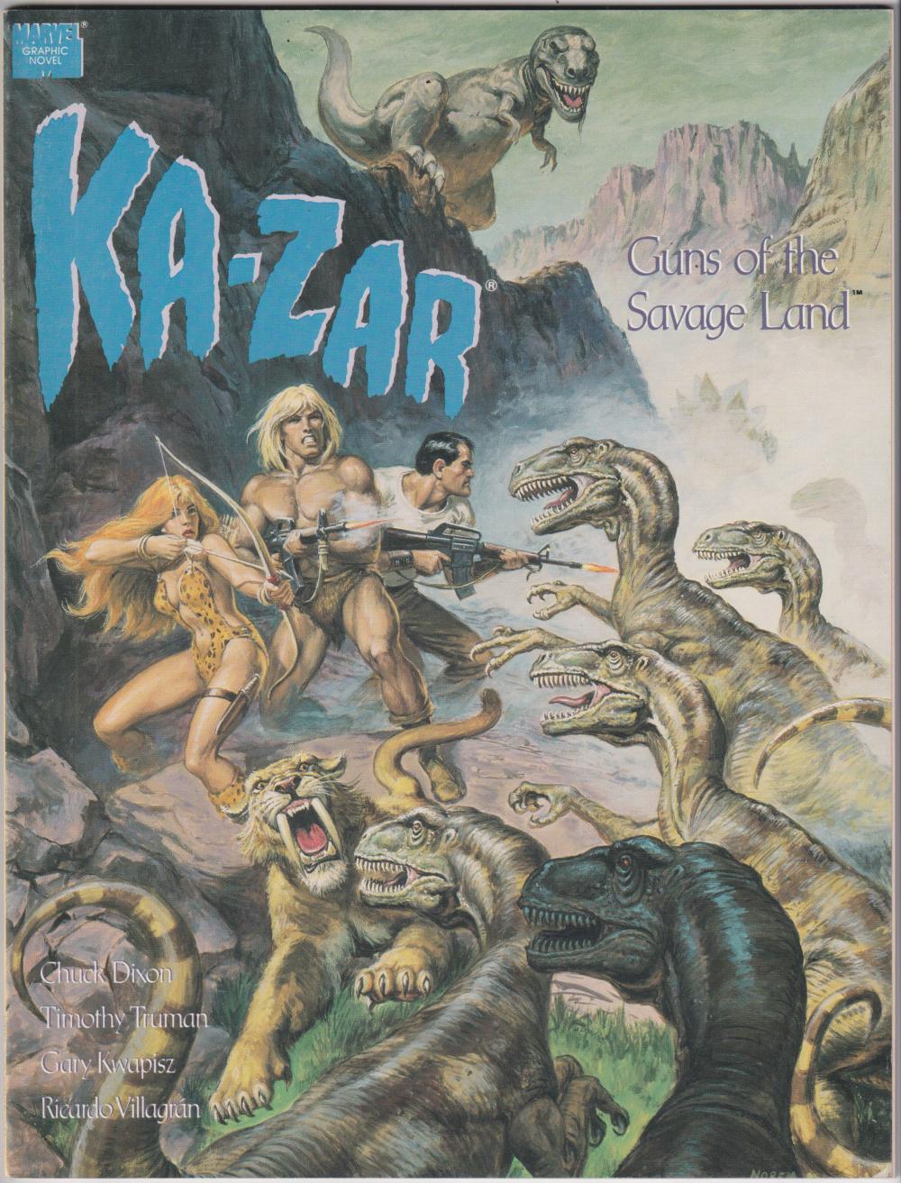 KAZAR GUNS OF THE SAVAGE LAND MARVEL GRAPHIC NOVEL 1990
